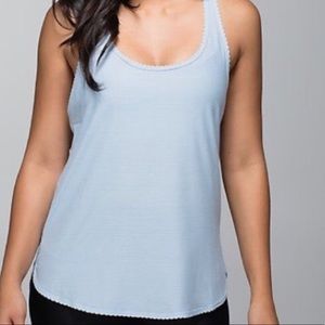 Lululemon baby blue slinglet tank